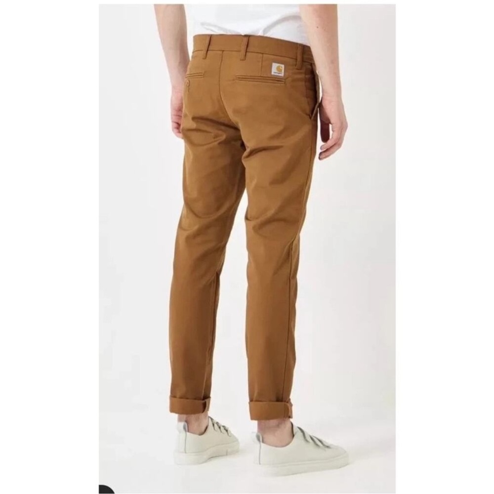 Carhartt WIP Chino Pants‎ Mens 31X34 Duck Brown SID Trousers Workwear Outdoor